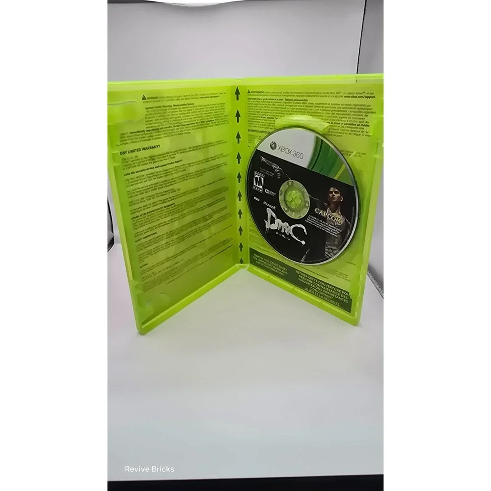 DmC: Devil May Cry (Microsoft Xbox 360, 2013) Game and Case Tested Working Great